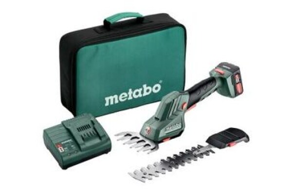 Metabo Powerrmaxx SGS 12 Q / Aku Nůžky na keře a trávu / 12V / Li-Ion / 1x 2Ah aku / Brašna nabíječka (601608500)