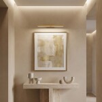 Koupelnové nástěnné LED svítidlo SWE004-1W 43cm GOLD OSW-20103