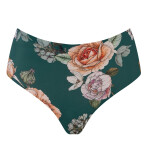 Dámské brazilky Tea Rose maxi - JULIMEX zelená XXL