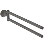IDEAL STANDARD - La Dolce Vita Dvojitý držák ručníků, Magnetic Grey T5505A5