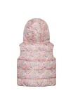 Vesta dívčí nylonová Puffa podšitá microfleecem, Minoti, 12GILET 15, růžová - 86/92 | 18-24m