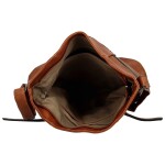 Trendy dámská koženková crossbody kabelka Nanya, hnědá