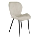 Mark Adler Prince 2.0 velurová béžová / Jídelní židle / nosnost 130 kg (MA-PRINCE 2.0 BEIGE)