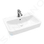 VILLEROY & BOCH - O.novo Umyvadlo na desku, 650x460 mm, s přepadem, otvor pro baterii, alpská bílá 4A41KG01