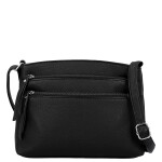 Stylová dámská koženková crossbody kabelka Lumi, černá