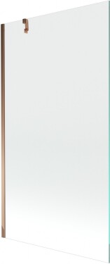 MEXEN/S - Next vanová zástěna FIX 100 x 150, transparent, růžové zlato 895-100-000-00-00-60
