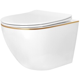 REA - Závěsná WC mísa Carlo Mini Tornado NFQ GOLD EDGE REA-C6801
