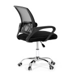 Dětská židle, výškově nastavitelná, černá síťovina, KA-L103 BK