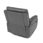 TV a relaxační křeslo s elektrickým ovládáním, potah šedá látka v dekoru vintage, 1 motor 240V