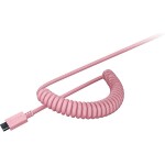 PBT Keycap Coiled Cable Upgrade Set Quartz Pink US/UK