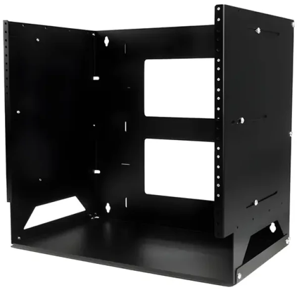 StarTech Nástěnný regál 8U černý / Nástěnný regál / 19" / nosnost 34 kg / ocel (WALLSHELF8U)