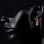 Náušnice Swarovski Elements Cannelita, Zlatá