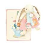 Doudou Dárková sada Hračka s úchytem na dudlík Králíček Ciboulette 19 cm