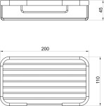 NOVASERVIS - Police malá nízká Drátěný program chrom 6067,0