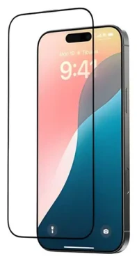 Devia Star Series černá / Ochranné sklo / Apple iPhone 16 / iPhone 15 (6942297115484)