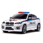 Mamido Policejní autíčko na dálkové ovládání R/C BMW X6 1:24 Barva: Černá