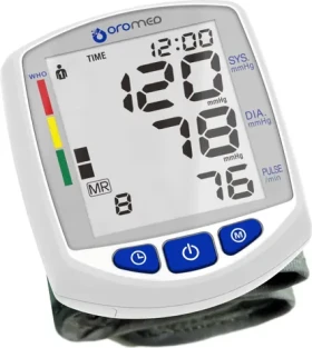 Oromed Oro-SM2 Comfort bílá / Digitální tonometr na zápěstí / Manžeta 13,5-21 cm / Rozpoznání arytmie (CIŚ_ORO-SM2 COMFORT)