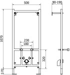 MEXEN/S - Sada pro skrytou instalaci bidetu Felix B s bidetem Lena, černá mat 69935224885