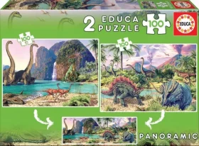 EDUCA Puzzle Panorama Dinosauří svět