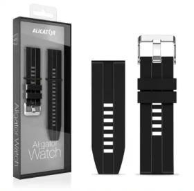 Aligator Náhradní silikonový řemínek pro Watch Pro a Watch Pro X 22mm / černý (22AW0021)