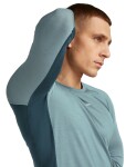 Pánské merino tričko s dlouhým rukávem ICEBREAKER Mens 125 ZoneKnit LS Crewe, Abyss/Blue Ash velikost: S