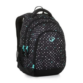 Bagmaster SUPERNOVA 23 A studentský batoh - černo tyrkysový Černá 34 l 230240