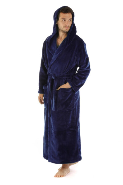 Pánský župan Siena s kapucí 3156 5952 midnight - Vestis XXL