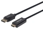 Manhattan DisplayPort - HDMI černá / Kabel / 1 m / 1080p / 60 Hz (152662)