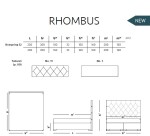 Materasso Kontinentální čalouněná postel RHOMBUS boxspring ROZMĚR: 2x (80x200) cm - boxspring