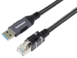 PremiumCord adaptér USB 3.2 - LAN RJ45 / Adaptér / 10/100/1000 Mbit / 3 m (kunet3)