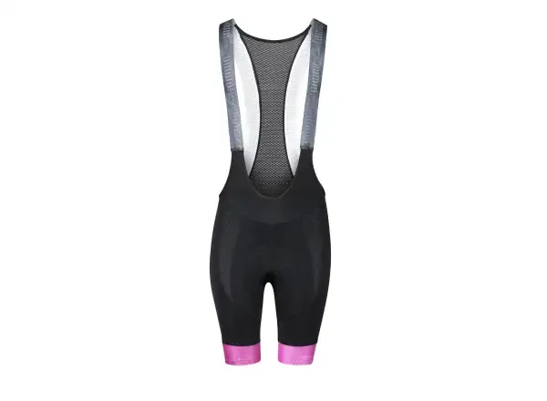 Force Stripe Lady dámské kraťasy s laclem a vložkou černá/růžová vel. S