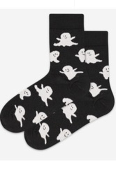 DÁMSKÉ VZOROVANÉ PONOŽKY U84.01P černá 39/41