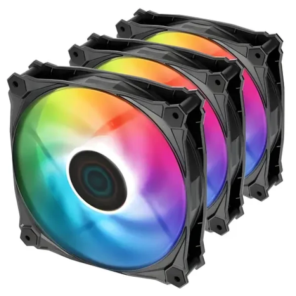 Iceberg Thermal IceGALE Lightning ARGB Gen2.0 3ks černá / Ventilátor / 120 mm / 28,9 dB / 76,74 CFM / 4-Pin PWM (IG12LT-B3A)