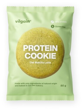 Vilgain Protein Cookie – 12× matcha laté s ovesnými vločkami 80 g