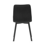 Jídelní židle, černá, sametová látka, DCL-973 BK4
