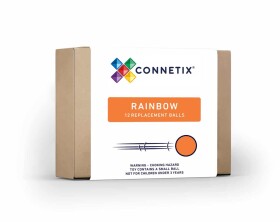 Connetix Connetix Tiles - 12 Duhových Kuliček Pro Kuličkovou Dráhu
