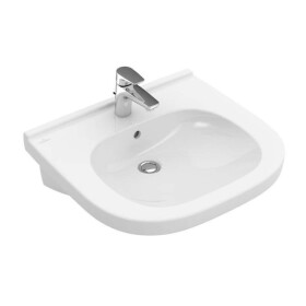 VILLEROY & BOCH - ViCare Umyvadlo Vita 56x55 cm, s přepadem otvor pro baterii, CeramicPlus, alpská bílá 411955R1