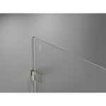 MEXEN/S - Lunar-B L sprchový kout dveře křídlové pravá 90 x 80, transparent, nikl kartáčovaný 832L-090-080-97-00-P