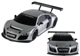 Mamido Sportovní autíčko AUDI R8 LMS na dálkové ovládání RC 1:24 stříbrné