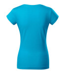 Fit V-neck tričko dámské tyrkysová S