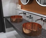 Umyvadlová baterie SAT Aurum včetně podomítkového tělesa broušený gun metal SATBAUR101BGM SATBAUR101BGM