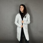 HOSH Jednobarevný kardigan BELLA Barva: Šedá