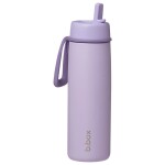 B.box Nerezová termoska na pití s brčkem 690 ml - Lilac love