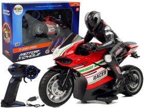 Mamido Motorka na dálkové ovládání R/C Racer 35m červená