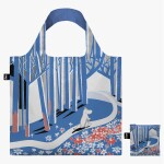 Skládací nákupní taška LOQI MOOMIN Blue Forest