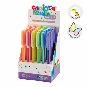 Carioca gelové pero Fiorella - Pastel, 30 ks, displej, mix barev - 30ks