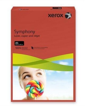 Xerografický papír barevný XEROX Symphony A4, 160g, 250ls - tmavě červená