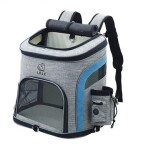 Smart šedo-modrý batoh pro psa | do 6 Kg Barva: Černá, Dle váhy psa: do 6 kg