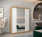 Šatní skříň Abi T1 Barva korpusu: Dub Sonoma, Rozměry: 180 cm, Dveře: Dub sonoma