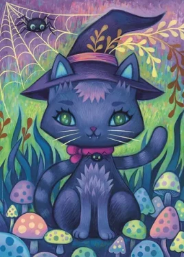 HEYE Puzzle Dreaming: Kočka čarodějka